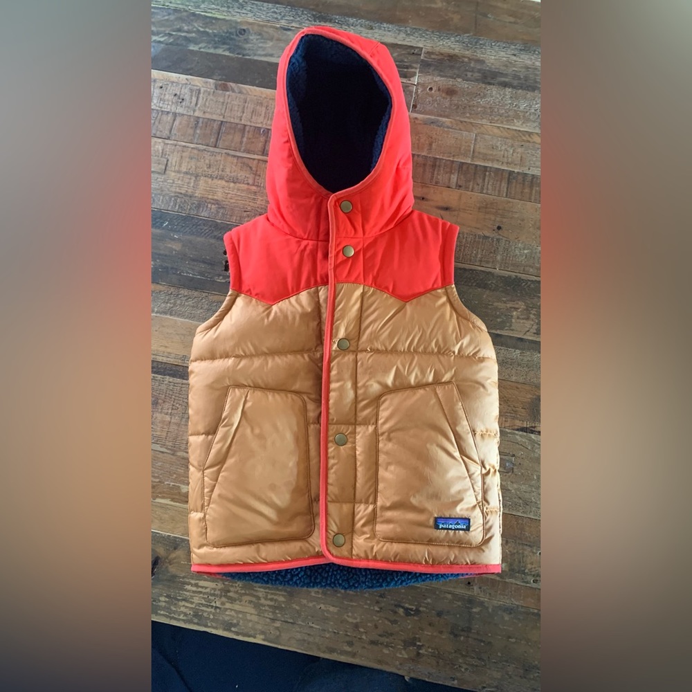 Reversible Bivy hooded vest - Umber Brown - Small